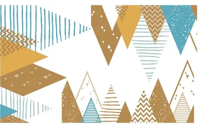 Productafbeelding van Kinderstickers met Scandinavische bergmotieven, Emirika, 90 x 155 cm