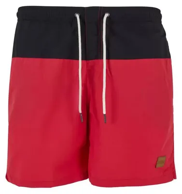 Imagen del producto de Urban Classics - Pantalones cortos de baño para hombre, modelo Thaczed, color  y rojo, talla XL