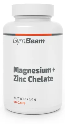 Produktbild von GymBeam - Magnesium + Zink Chelat, 90 Kapseln