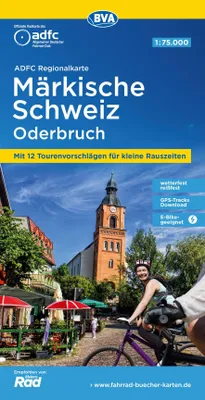Produktbild von BVA ADFC Regionalkarte Märkische Schweiz Oderbruch 1:75.000