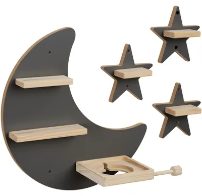 Produktbild von tectake® Tonie Regal für 25 Figuren, magnetisch, doppelseitige Metallstreifen, inkl. Montageanleitung und Montagematerial, in anthrazit