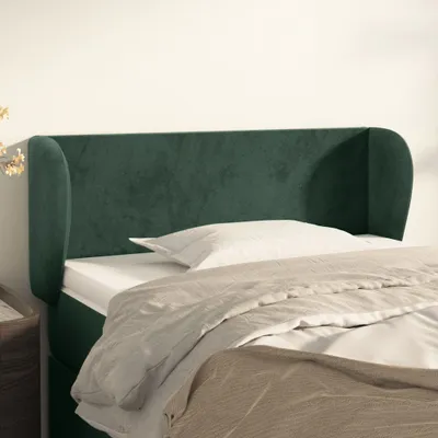 Produktbild von Design Kopfteil mit Ohren Dunkelgrün 83x23x78/88 cm Samt - Kopfteile 2025 Neu9478829 2parcel