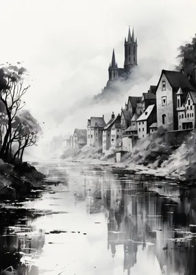 Produktbild von Plakat 50x70cm Nebelreflexion
