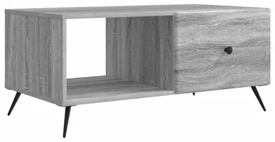 Immagine prodotto di vidaXL Tavolino da caffè Sonoma grigio, 90 x 50 x 40 cm, materiale composito di legno