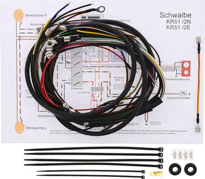 Produktbild von Kabelbaumset KR51 / 2E und KR51 / 2N, inkl. Schaltplan