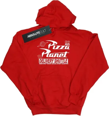Immagine prodotto di Disney - Felpa con cappuccio "Toy Story Pizza Planet" da uomo BI2730 (M) (Rosso)