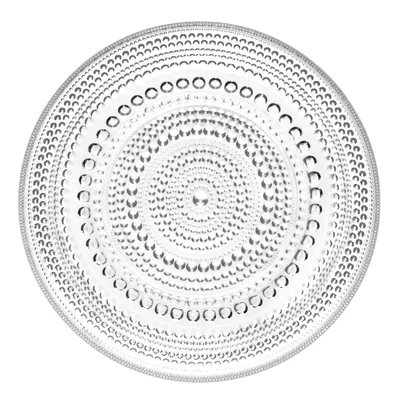 Produktbild von Iittala Kastehelmi Teller, Speiseteller, Kuchenteller, Essteller, Geschirr, Glas, Klar, Ø 17 cm, 1007055