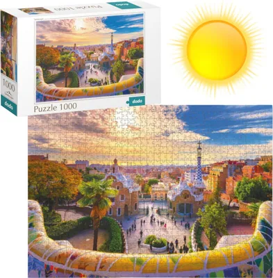 Produktbild von Park Guell Barcelona Puzzle 1000 Teile Zum Zusammensetzen Für Die Ganze Familie