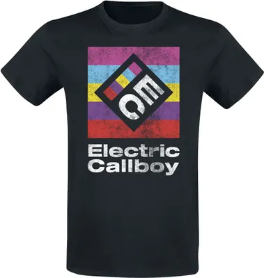 Produktbild von Electric Callboy T-Shirt Herren Square Logo schwarz 3XL