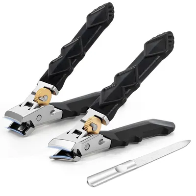 Image de Coupe-ongles grand format, avec protection anti-éclaboussures et large ouverture en acier inoxydable