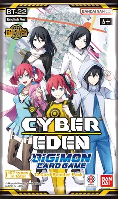 Produktbild von Digimon Card Game Cyber Eden BT22 Booster Englisch
