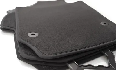 Immagine prodotto di Tappetini adatti per VW Polo 6N tappetini in velluto per auto set di 4 tappetini neri con fissaggio originale