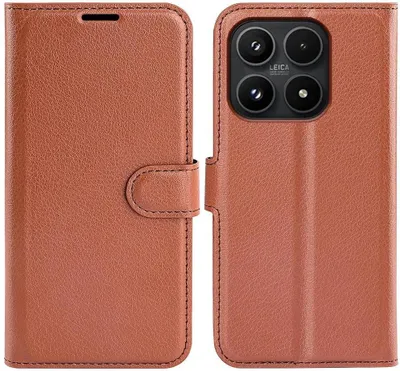 Obrázek produktu pro Pouzdro pro Xiaomi 17 - Peněženkové pouzdro Phonesta Litchi Skin - Hnědé