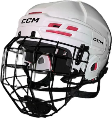 Zdjęcie produktu dla Kask CCM Tacks 70 Combo Senior, Rozmiar: M, Kolor: Biały