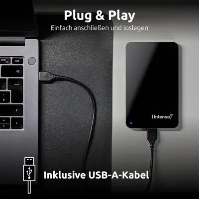 Obrázok produktu pre Intenso 6021610, 320 GB, 2.5", 3.2 Gen 1 (3.1 Gen 1), 5400 ot/min, Čierna