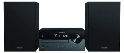 Produktbild von Philips TAM4505/12, Heim-Audio-Mikrosystem, Schwarz, Grau, 60 W, 10,2 cm, 2 cm, DAB, DAB+, FM