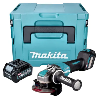 Obrázok produktu pre Makita GA 044 GD101 Akumulátorová uhlová brúska 40 V max. 125 mm X-LOCK Brushless + 1x akumulátor 2,5 Ah + Makpac - bez nabíjačky