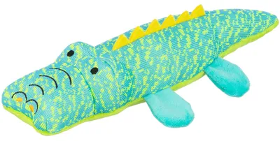 Immagine prodotto di Peluche per cani Trixie, coccodrillo turchese, 33 cm
