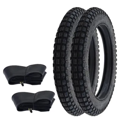Obrázek produktu pro 2x pneumatiky Kenda K262 Enduro/Motocross + duše 3.00-16 (3 x 16) 43P TT - Trail profil