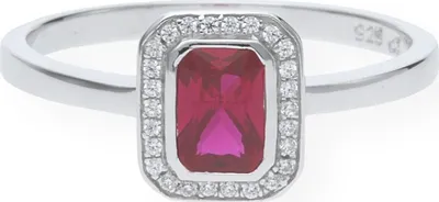 Produktbild von Ring Silber 925 Zirkonia rubirnot JL10-07-1336 JuwelmaLux Größe 58