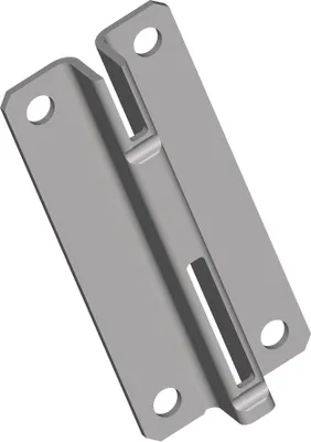 Obrázek produktu pro Krátká kolejnice 10005 L.70mm bílý hliník STA jednořadá perforace ELEMENT SYSTEM