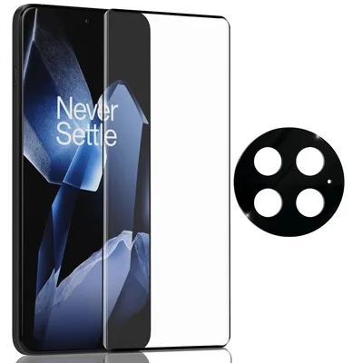 Zdjęcie produktu dla 1-pak OnePlus 13 Szkło ochronne na ekran & 1-pak ochrona obiektywu - Szkło hartowane 9H - Super jakość 3D
