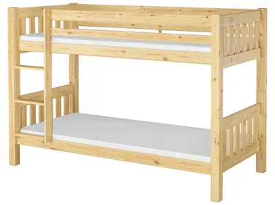 Produktbild von Kinderetagenbett massiv Kiefer Kinderzimmer Stockbett Hochbett Zubehör wählbar V-60.06-09Rollrost und Matratze inkl.