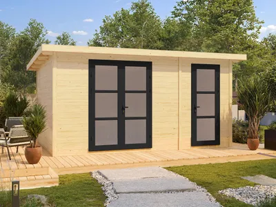 Produktbild von Fjordholz Gartenhaus Modell Alu Line 28-F