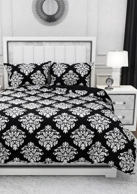 Obrázek produktu pro Bavlněné povlečení 140x200 + 70x90 - Glamour černobílé 007
