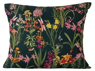 Produktbild von Mikrofaser-Kissenbezug MYSTIC GARDEN 70x90 cm dunkelgrün