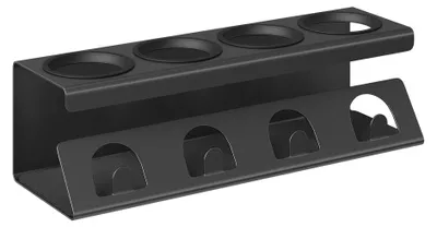 Image de Porte-bouteilles pour 4 bouteilles | Noir | 40 x 13,7 x 11,7 cm