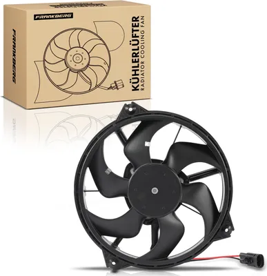 Obrázok produktu pre Frankberg 1x chladič motora s jedným ventilátorom s rámom ventilátora chladiča Citroën C4 Peugeot 307 308