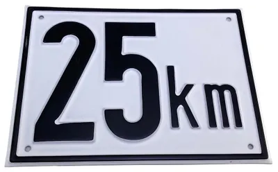 Produktbild von Höchstgeschwindigkeit Tafel 25 Km/h Alu 200x150x3 Mm