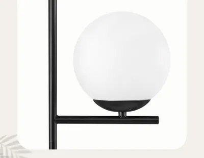 Produktbild von ZMH 15 cm milchig-weiße Glaskugel