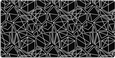 Produktbild von Schreibtischmatte Tischunterlage 90x45 cm Mauspad - Geometrische Feststoffe