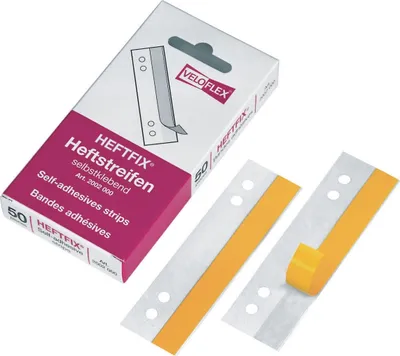 Produktbild von Heftstreifen Heftfix selbstklebend 105mm VE=10x50 Stück