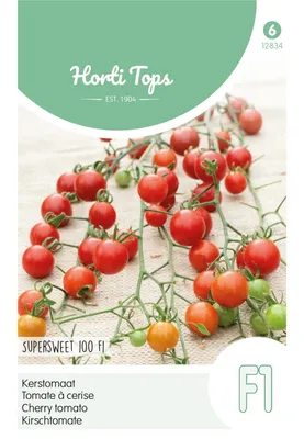 Artikelbild 1 von 'Kirschtomaten Supersweet 100 F1 Hybride' aus der Kategorie Kirschtomatensamen