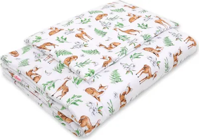 Immagine prodotto di Set di biancheria da letto per bambini con imbottitura 135x100 cm - cervo bianco