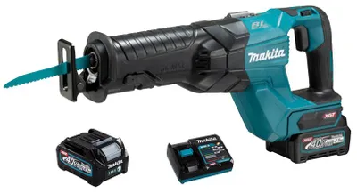 Image de Scie sabre récipro 40 V XGT + 2 batteries 2,5Ah + chargeur rapide + coffret - MAKITA - JR001GD201