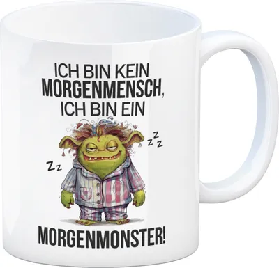 Produktbild von Verschlafenes Morgenmonster Kaffeebecher Monster