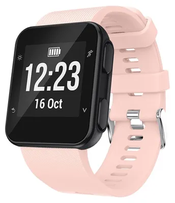 Produktbild von By Qubix Silikonarmband - Rosa - passend für Garmin Forerunner 35 / 30