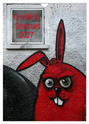 Produktbild von Graffiti & Streetart 2027 (Wandkalender 2027 DIN A4 hoch), CALVENDO Monatskalender