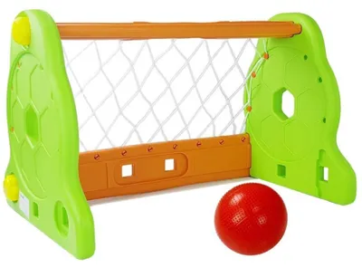 Image de But de football pour enfants vert orange