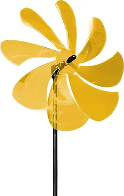 Produktbild von Lichtzauber Windrad, 25 cm, orange,  inkl. 100 cm Stab
