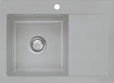 Produktbild von Flächenbündige Spüle MERA 70 F Titan mit Becken links u. Handbetätigung