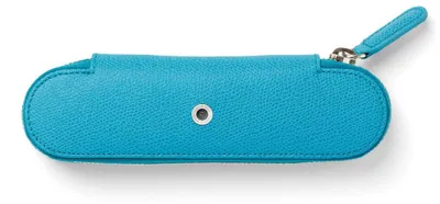 Produktbild von Etui mit Reißverschluss für 2 Schreibgeräte, Golfblau