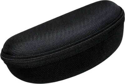 Produktbild von GKA Hartschale Brillenetui für Überbrille Sonnenbrille Lesebrille große Brille Etui schwarz mit Reißverschluss