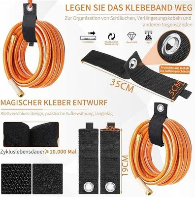 Obrázek produktu pro Dvojité nástěnné háčky na zahradní nářadí a nástroje