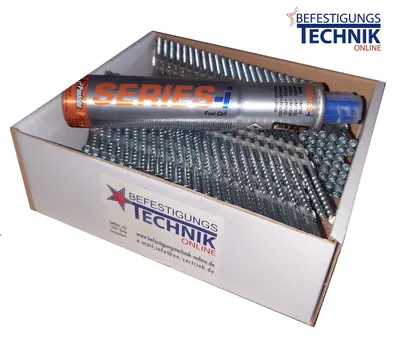 Produktbild von 34° Nagelschrauben 3,2x50mm TX15 verzinkt Streifennägel für Paslode IM90Ci IM100Ci Gas 1,0M