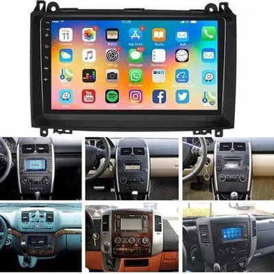 Zdjęcie produktu dla Radio samochodowe 2+64G Android 14, 9-calowy ekran dotykowy - 2 DIN - Bluetooth, USB, Wi-Fi - do samochodów Mercedes Sprinter - nawigacja, zestaw głośnomówiący